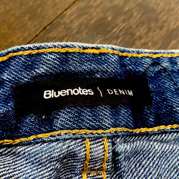 Blue notes denim jean shorts ripped - Picture 3 of 6